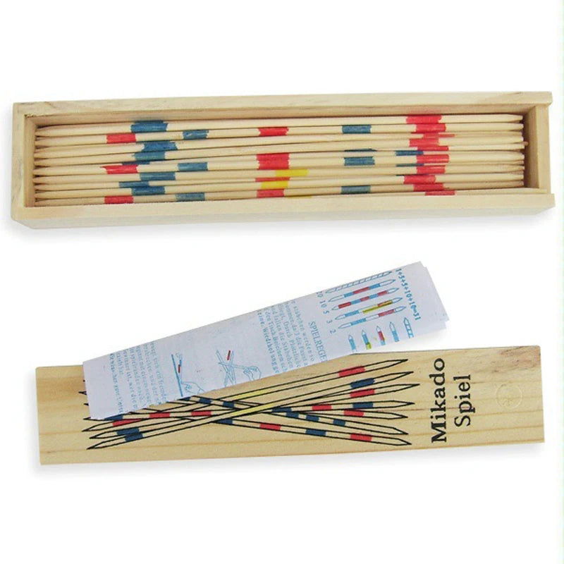 New Wooden Toys Pick Up Sticks Puzzle Game Multiplayer Board Stick Kids Educational Interactive Development Toy for Children - Slobuy