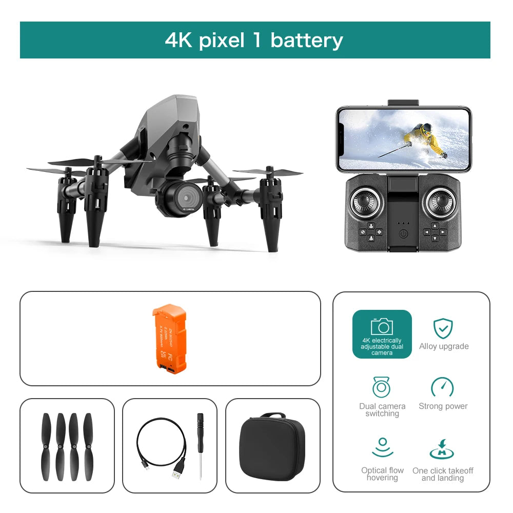 New XD1 Mini Drone FPV Professional 8K Dual Camera 5G WIFI GPS Height Maintaining Four Sides Obstacle Avoidances Quadcopter Toys - Slobuy