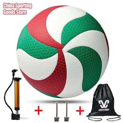 New Year's Gift Volleyball ball,Model5000,Size 5,Outdoor Sports, Training,Optional Pump + Needle + Bag - Slobuy
