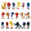 New whole set sale Sonic Tails Werehog Action Figures Blue Shadow Doll Cartoon Figurines Collectible Dolls Kids Hedgehog Toy - Slobuy