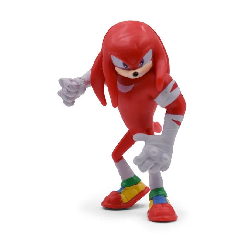 New whole set sale Sonic Tails Werehog Action Figures Blue Shadow Doll Cartoon Figurines Collectible Dolls Kids Hedgehog Toy - Slobuy