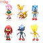 New whole set sale Sonic Tails Werehog Action Figures Blue Shadow Doll Cartoon Figurines Collectible Dolls Kids Hedgehog Toy - Slobuy