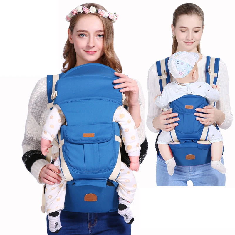 Newborn Ergonomic Baby Carrier Backpack Infant Baby Hipseat Carrier Front Facing Ergonomic Kangaroo Baby Wrap Sling Travel - Slobuy