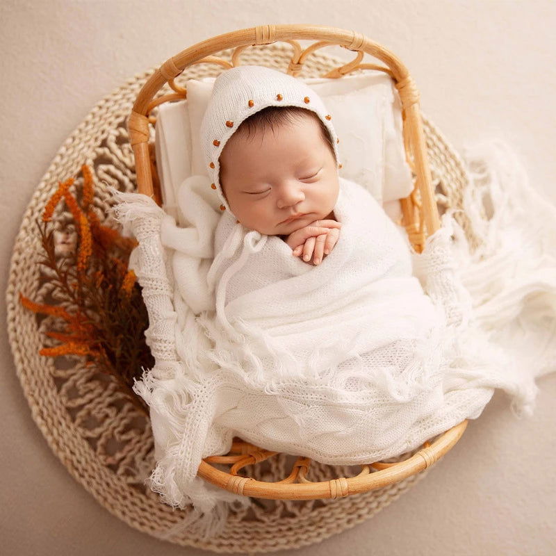 Newborn Photography Props Bed Baby Chair Crib Retro Basket Posing Furniture Shooting Studio Fotografia Accesorios for Boys Gorls - Slobuy