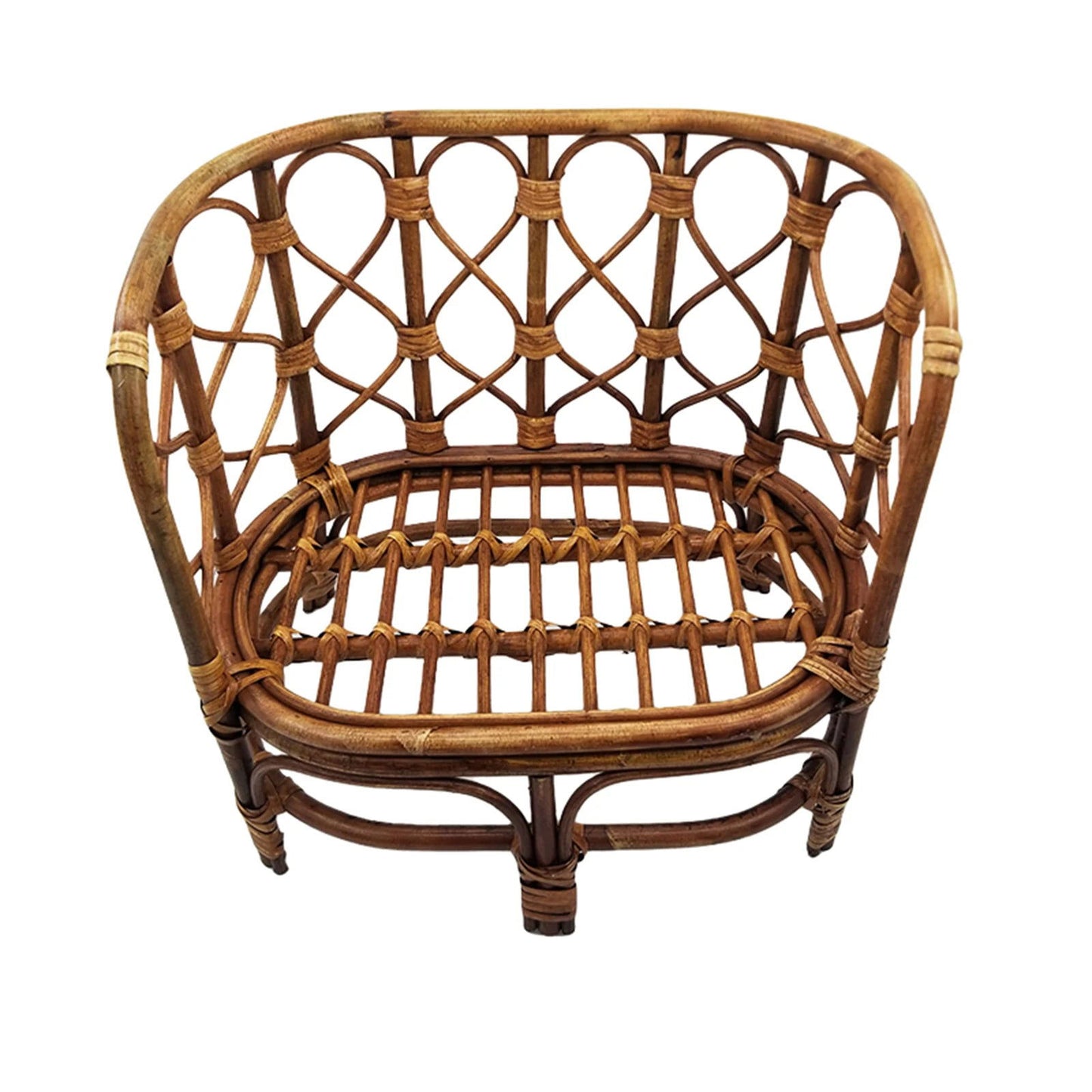 Newborn Retro Photography Props Infant Woven Rattan Bed Baby Crib Photo Studio Handmade Posing Props Kawaii Shooting Furnitures - Slobuy