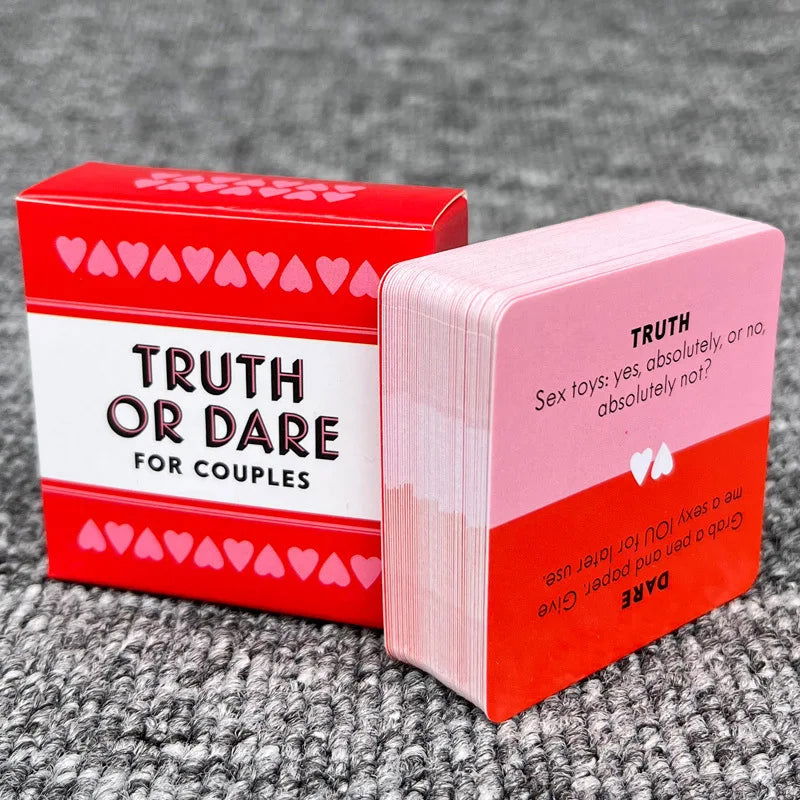 Newest 51PCS Truth Or Dare For Couples Cards Games Lovers Board Game Supply English Version Board Game - Slobuy