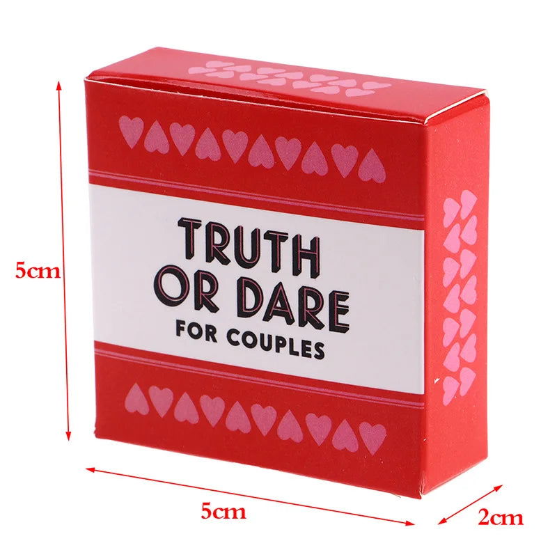 Newest 51PCS Truth Or Dare For Couples Cards Games Lovers Board Game Supply English Version Board Game - Slobuy