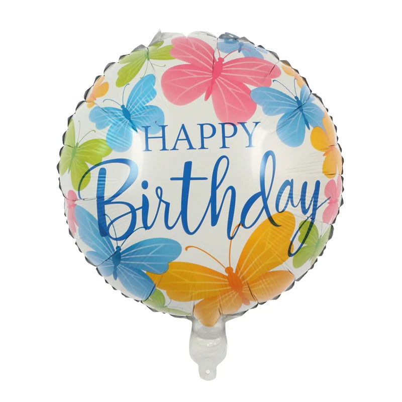 Newest Butterfly Birthday Balloon Set Blue Green Purple Foil Ball  Baby Shower Helium Balloon Birthday Party  Decorations  Globo - Slobuy