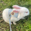Newest Cute Rabbit Harness and Leash Set Bunny Pet Accessories Vest Harnesses Rabbit Leashes for Outdoor Walking Pets Supplies - Slobuy