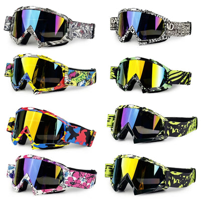 Newest Motorcycle Goggles For Men Motocross Sunglasses Safety Protective MX Night Vision Helmet Goggles vintage Driving Glasses - Slobuy