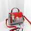 Newposs Plaid Pattern Handbag Women's Buckle Decor Flap Purse Fashion PU Leather Crossbody high quality bag Bag - Slobuy