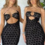 Nibber Solid Color Hanging Neck Maxi Dress Sexy Hollow Women Perspective Bag Hips Robe Female Street Trendy Dresses Clothing - Slobuy