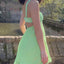 Nibber Vestidos Elegantes Para Mujer Solid Color Cutout Slim Sling Dress Sexy Backless Ruffle Dress Female2023 - Slobuy