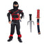 Ninja Costume Boy Halloween Kids Costume Boy Ninja Muscle Costume with Ninja Foam Accessories Best Children Gift - Slobuy