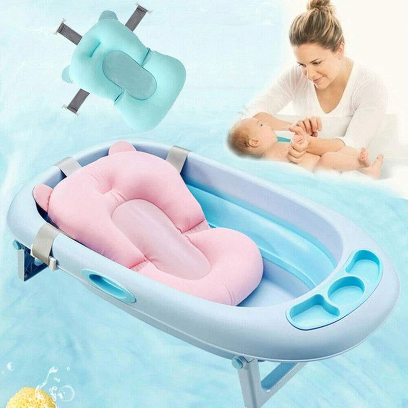 Non-slip Baby Bath Mat Tub Baby Shower Portable Mattress Air Mattress Comfort Pad Cute Wind Newborn Bathroom Safety Products - Slobuy