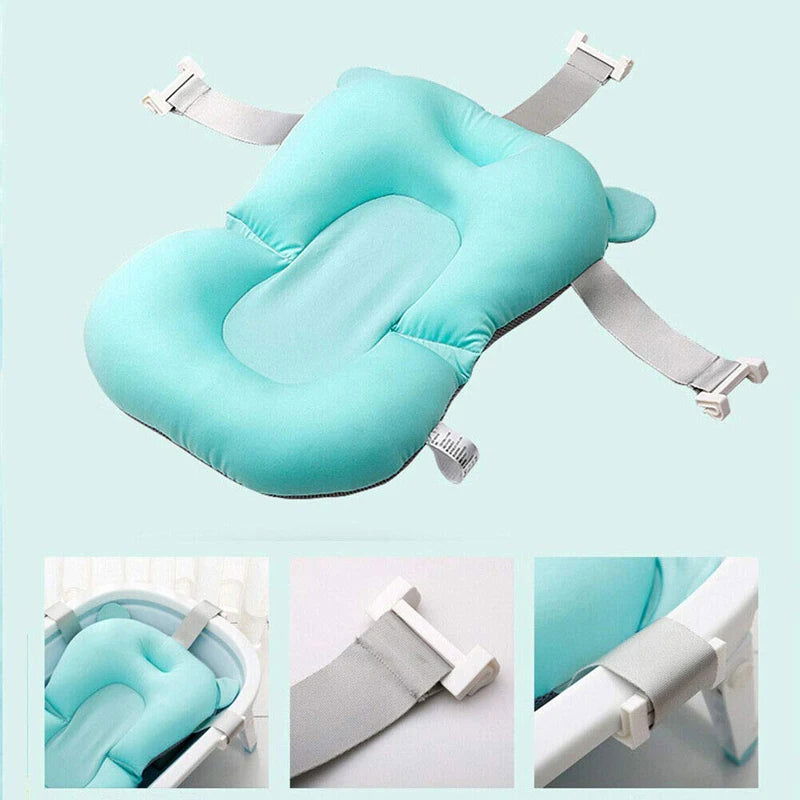 Non-slip Baby Bath Mat Tub Baby Shower Portable Mattress Air Mattress Comfort Pad Cute Wind Newborn Bathroom Safety Products - Slobuy