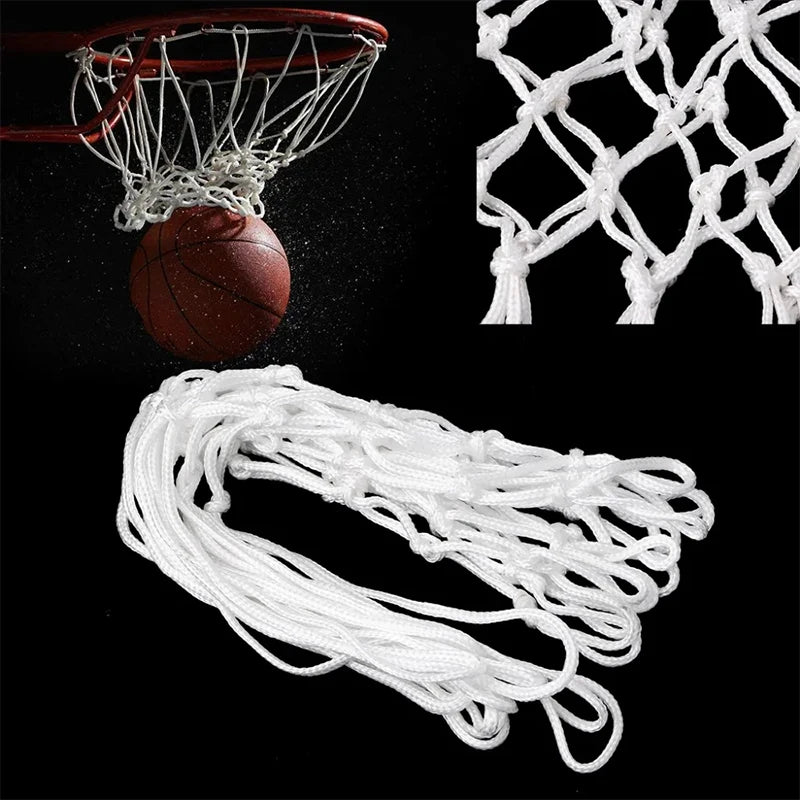 Non Whip Replacement Basketball Net Durable Rugged Nylon Hoop Goal Rim Mesh Standard Basketball Net - Slobuy