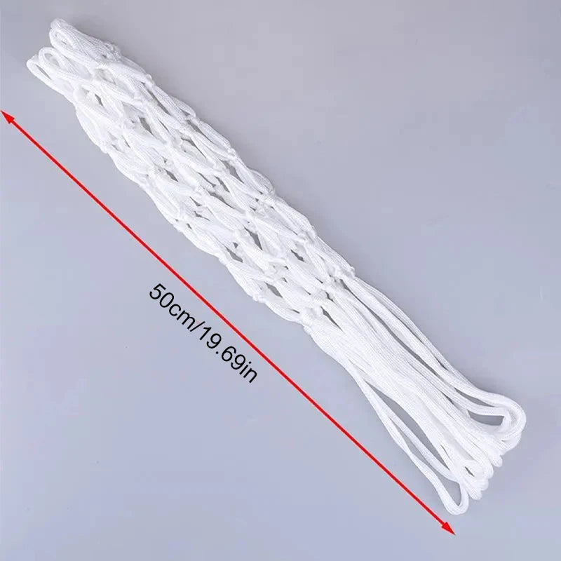 Non Whip Replacement Basketball Net Durable Rugged Nylon Hoop Goal Rim Mesh Standard Basketball Net - Slobuy