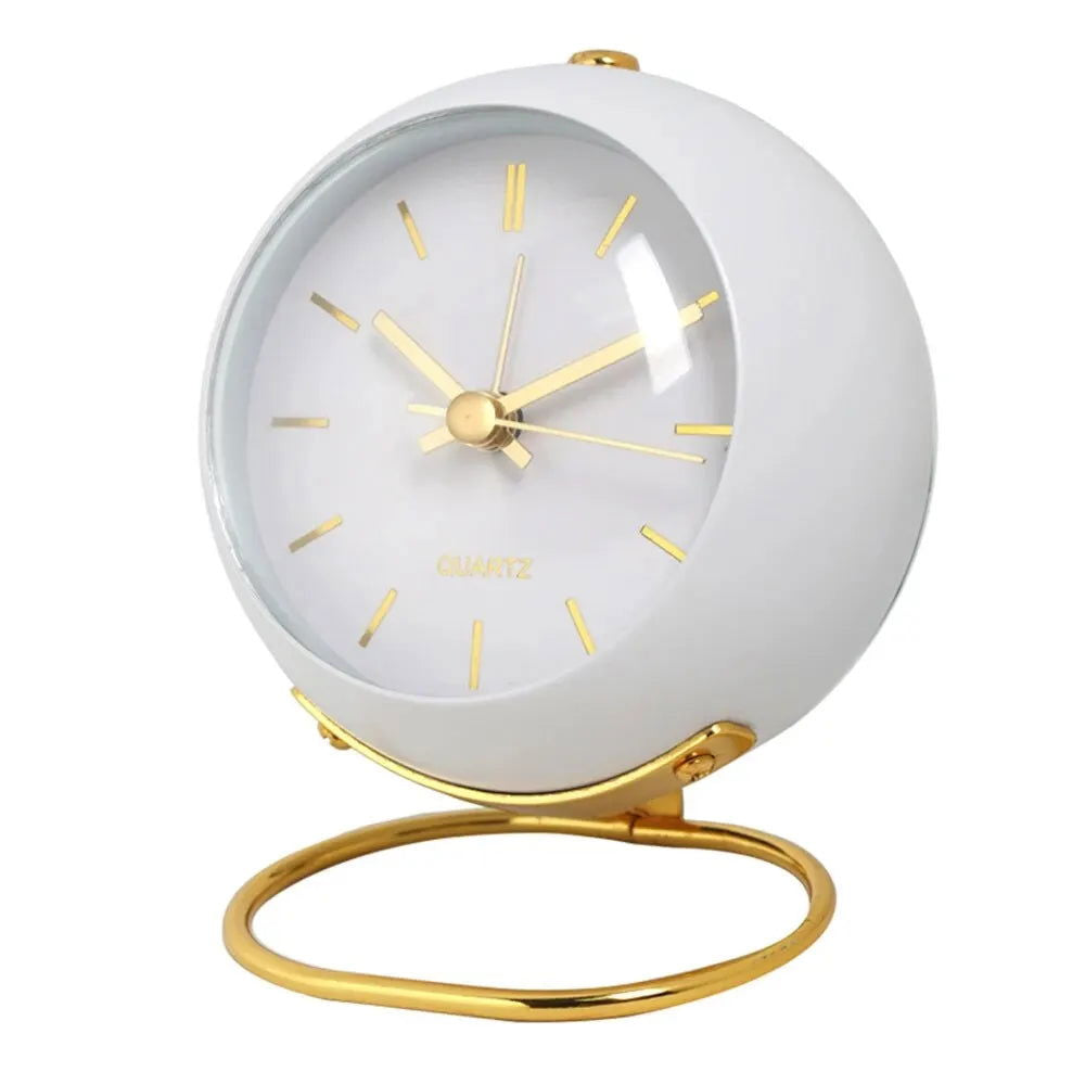 Nordic Creative Electronic Desk Clock, Minimalist Children's Alarm Clock, New Desktop Bedside Student Silent Luminous Pointer - Slobuy