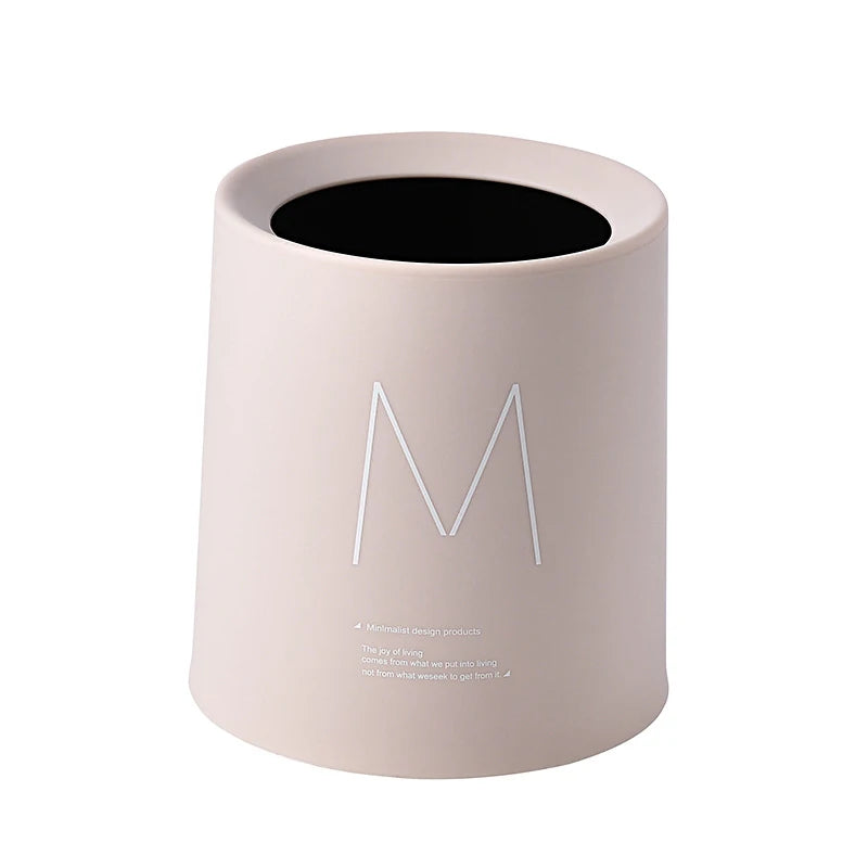 Nordic Desktop Double-Layer Mini Trash Can Household Coffee Table Desk Bedside Storage Bucket Can Be Customized Office Can - Slobuy