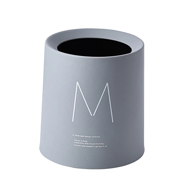 Nordic Desktop Double-Layer Mini Trash Can Household Coffee Table Desk Bedside Storage Bucket Can Be Customized Office Can - Slobuy