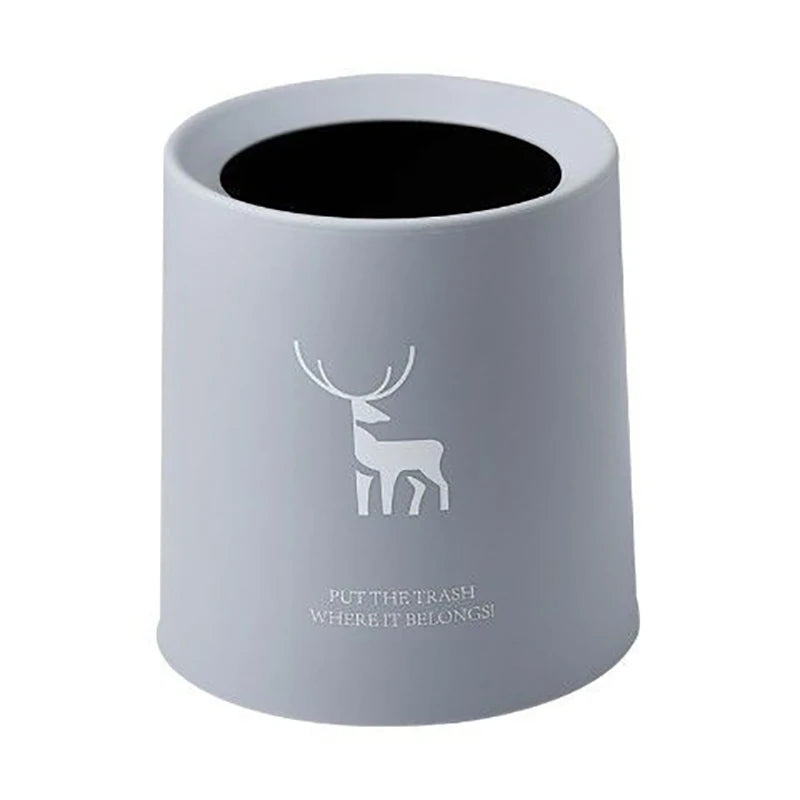 Nordic Desktop Double-Layer Mini Trash Can Household Coffee Table Desk Bedside Storage Bucket Can Be Customized Office Can - Slobuy