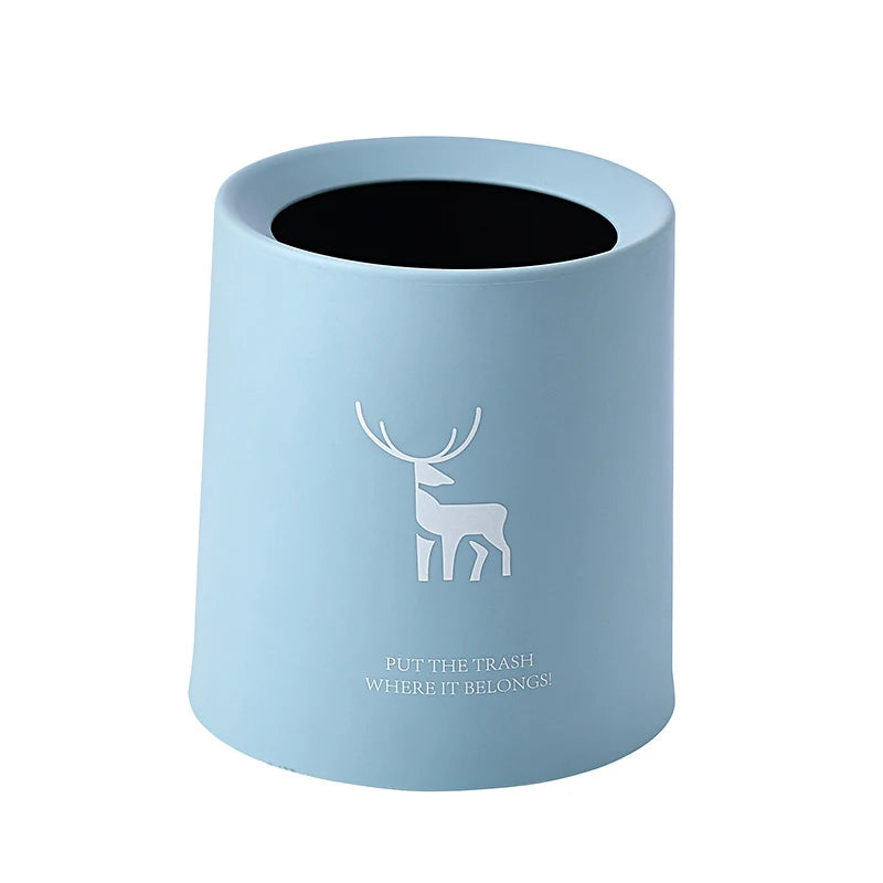 Nordic Desktop Double-Layer Mini Trash Can Household Coffee Table Desk Bedside Storage Bucket Can Be Customized Office Can - Slobuy