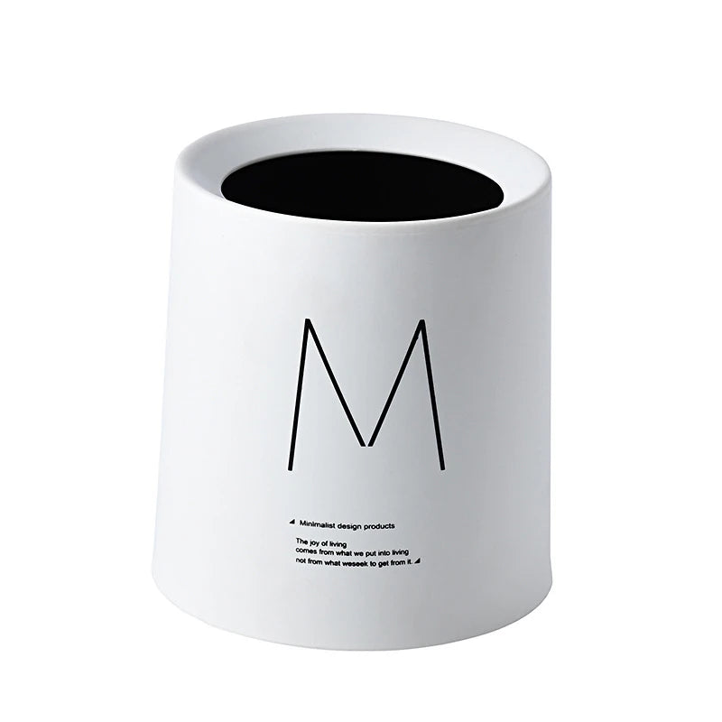 Nordic Desktop Double-Layer Mini Trash Can Household Coffee Table Desk Bedside Storage Bucket Can Be Customized Office Can - Slobuy