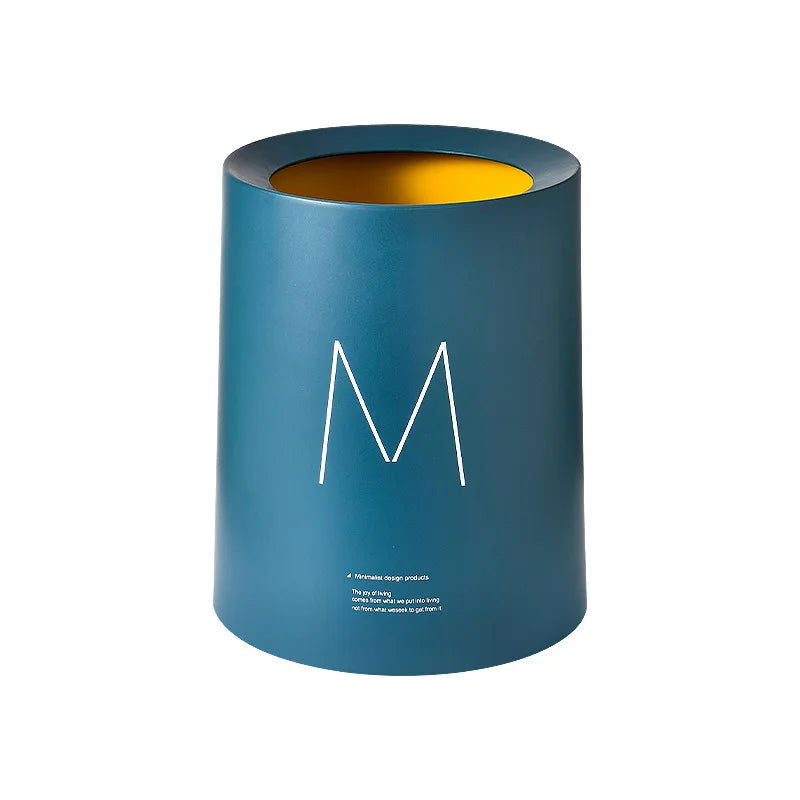 Nordic Desktop Double-Layer Mini Trash Can Household Coffee Table Desk Bedside Storage Bucket Can Be Customized Office Can - Slobuy