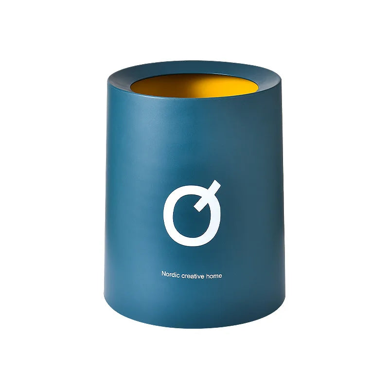 Nordic Desktop Double-Layer Mini Trash Can Household Coffee Table Desk Bedside Storage Bucket Can Be Customized Office Can - Slobuy