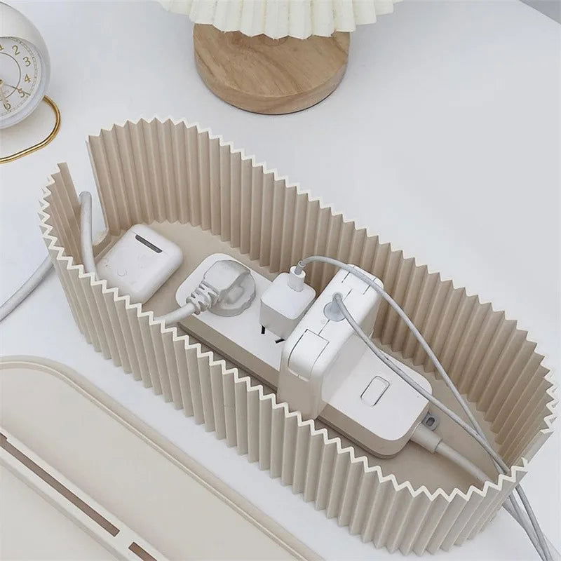 Nordic Plug Board Storage Box Cable Wire Organizer Case Socket Wireless WiFi Router Bracelet Desktop Data Line Plug Holder Shelf - Slobuy