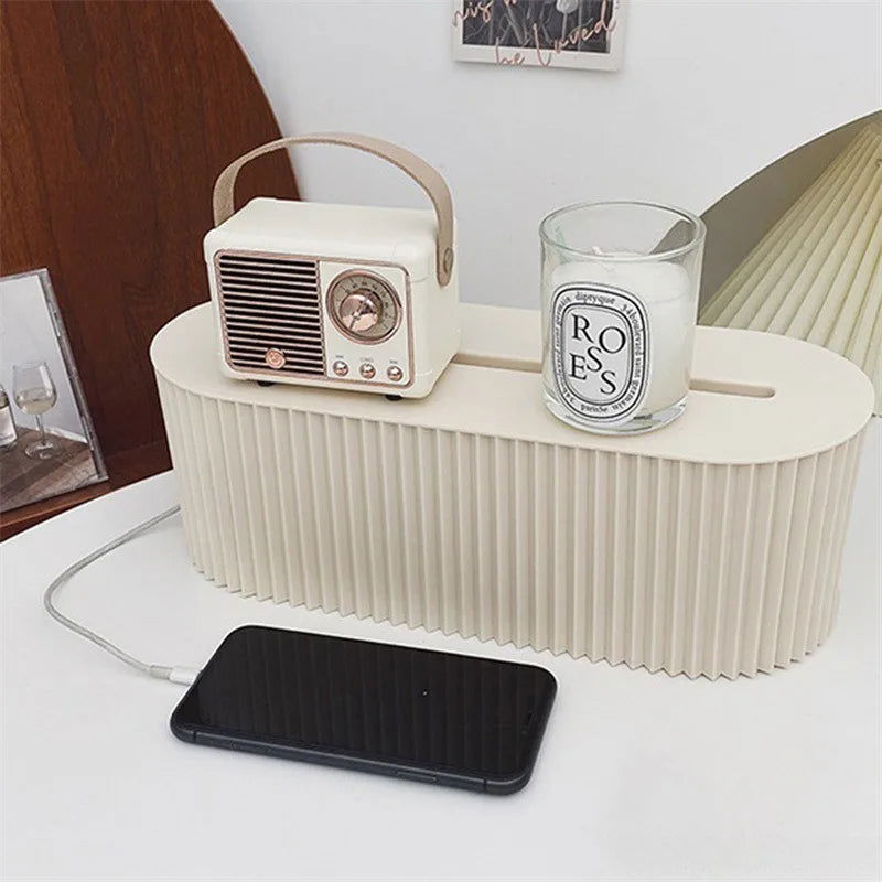 Nordic Plug Board Storage Box Cable Wire Organizer Case Socket Wireless WiFi Router Bracelet Desktop Data Line Plug Holder Shelf - Slobuy