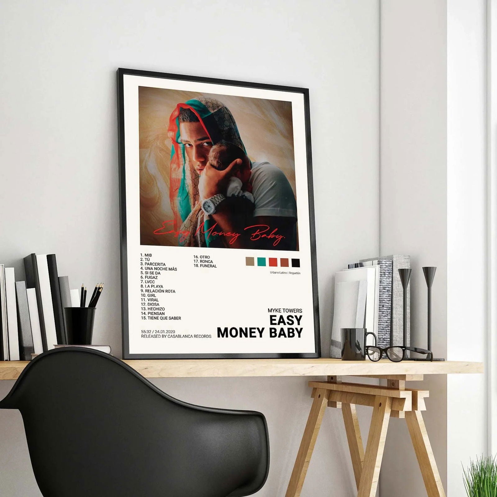Nordic Pop Rapper Quevedo Poster Aesthetics Mora Feid Eladio Carrion Rauw AlejanDro Music Album Canvas Print Wall Art Room Decor - Slobuy
