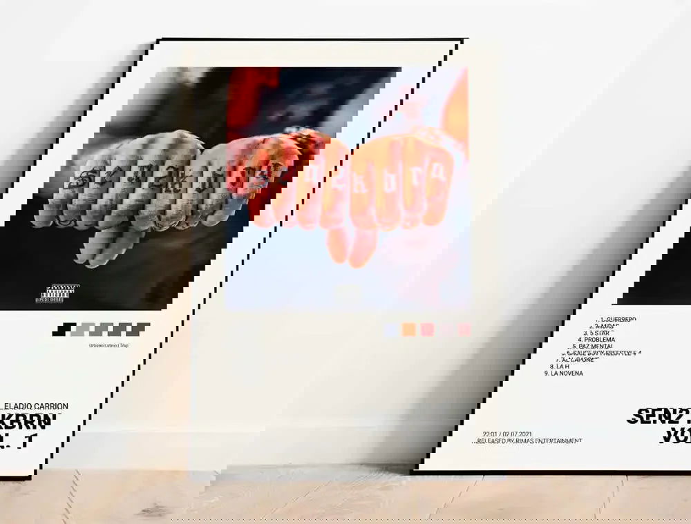 Nordic Pop Rapper Quevedo Poster Aesthetics Mora Feid Eladio Carrion Rauw AlejanDro Music Album Canvas Print Wall Art Room Decor - Slobuy
