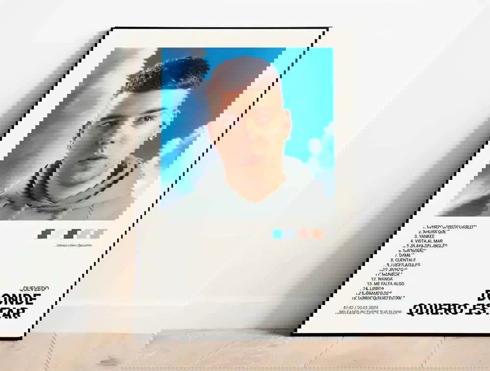 Nordic Pop Rapper Quevedo Poster Aesthetics Mora Feid Eladio Carrion Rauw AlejanDro Music Album Canvas Print Wall Art Room Decor - Slobuy