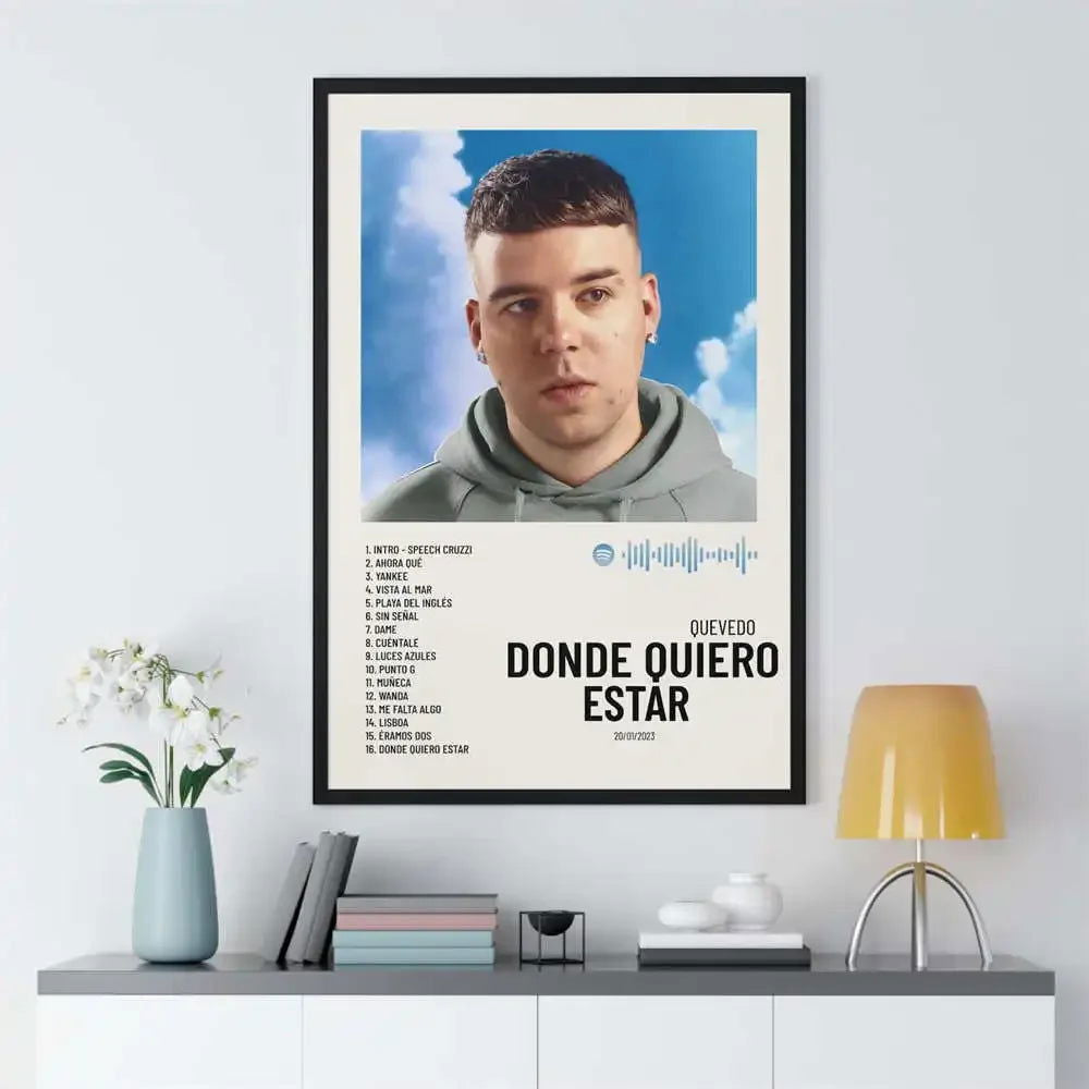 Nordic Pop Rapper Quevedo Poster Aesthetics Mora Feid Eladio Carrion Rauw AlejanDro Music Album Canvas Print Wall Art Room Decor - Slobuy