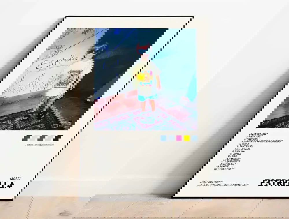 Nordic Pop Rapper Quevedo Poster Aesthetics Mora Feid Eladio Carrion Rauw AlejanDro Music Album Canvas Print Wall Art Room Decor - Slobuy