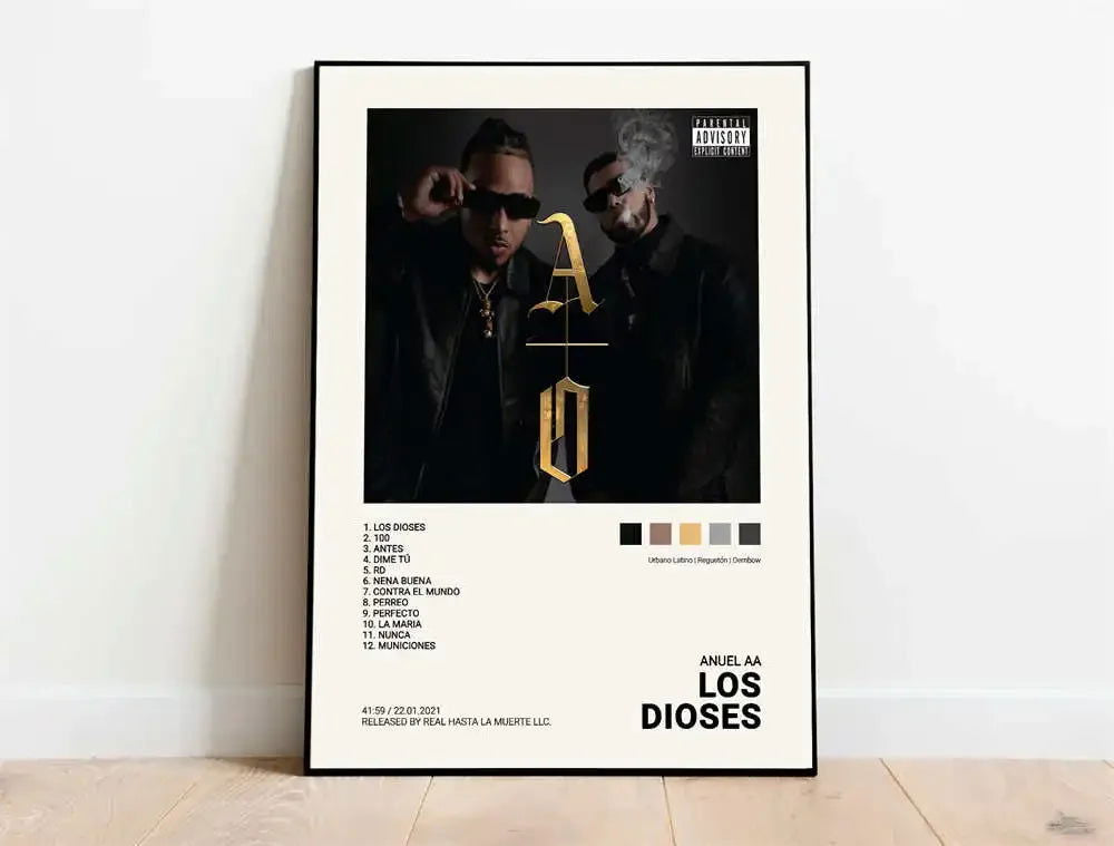 Nordic Pop Rapper Quevedo Poster Aesthetics Mora Feid Eladio Carrion Rauw AlejanDro Music Album Canvas Print Wall Art Room Decor - Slobuy