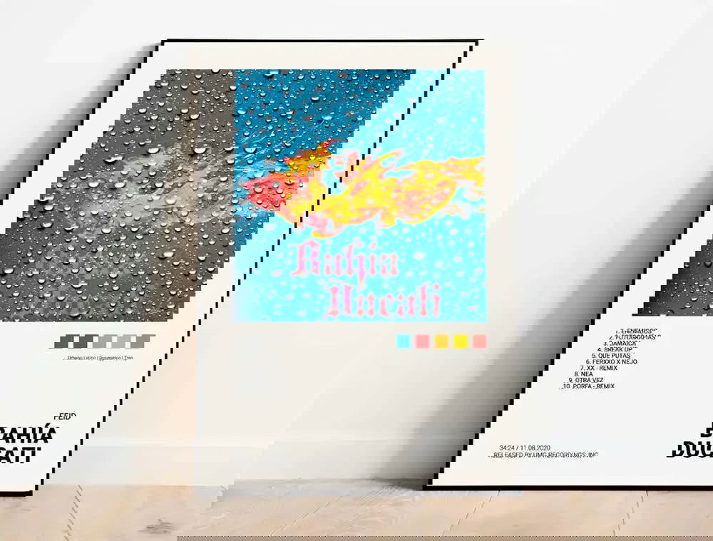 Nordic Pop Rapper Quevedo Poster Aesthetics Mora Feid Eladio Carrion Rauw AlejanDro Music Album Canvas Print Wall Art Room Decor - Slobuy