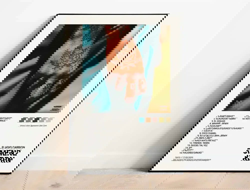Nordic Pop Rapper Quevedo Poster Aesthetics Mora Feid Eladio Carrion Rauw AlejanDro Music Album Canvas Print Wall Art Room Decor - Slobuy