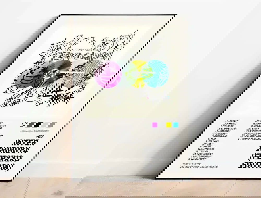 Nordic Pop Rapper Quevedo Poster Aesthetics Mora Feid Eladio Carrion Rauw AlejanDro Music Album Canvas Print Wall Art Room Decor - Slobuy