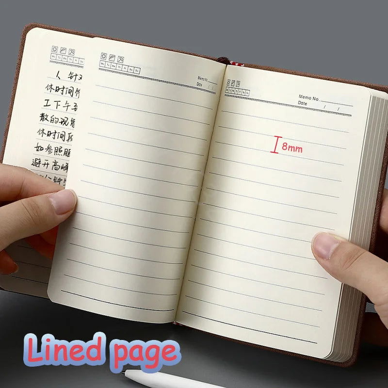 Notebooks A6 360P Lined/Blank Page Diary Planner Journal Notepad Stationery For Office School Supplies Bullet Sketch Agenda 2024 - Slobuy