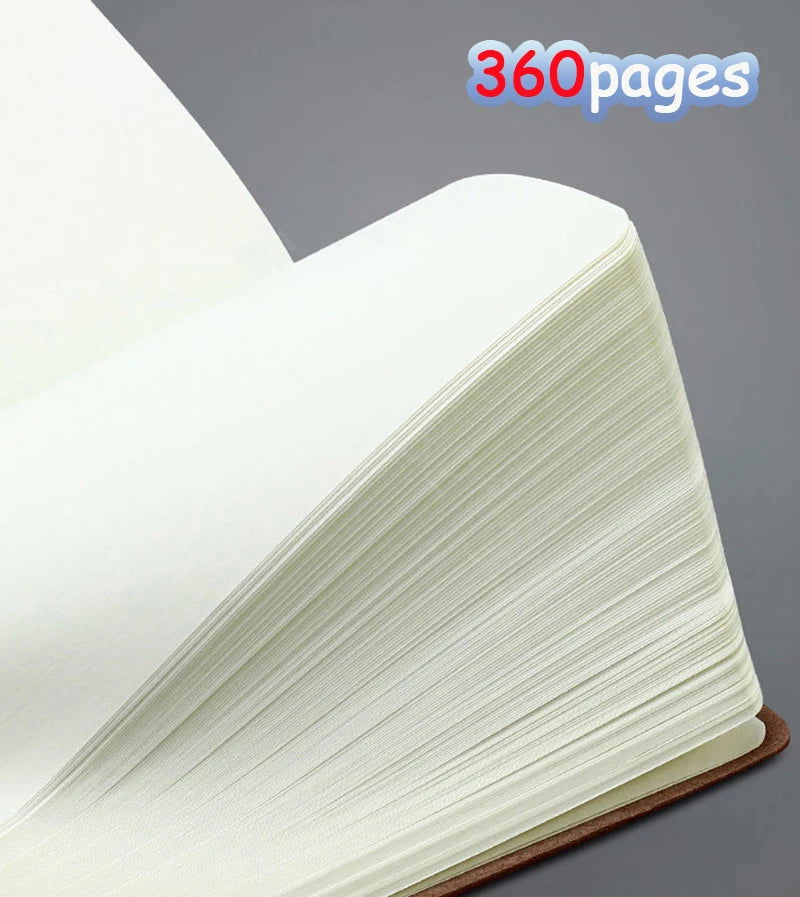Notebooks A6 360P Lined/Blank Page Diary Planner Journal Notepad Stationery For Office School Supplies Bullet Sketch Agenda 2024 - Slobuy