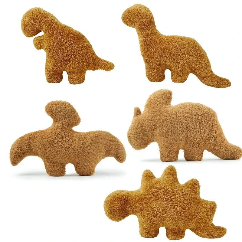 Nugget Pillow Dino Chicken Nugget Plush Pillow Cartoon Dinosaur Plush Pillow Stuffed Animal Plush For Kids Baby Gift - Slobuy