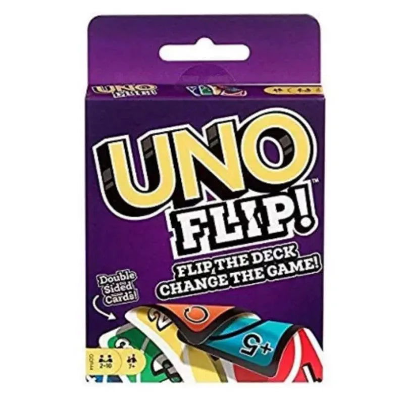 ONE FLIP! Board Games Playing Cards UNO Pikachu Harry Narutos Christmas Card Table Game for Children Adults Birthday Gifts Toys - Slobuy