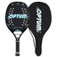 OPTUM BATTLE 12K Carbon Fiber Rough Surface Beach Tennis Racket With Cover Bag - Slobuy