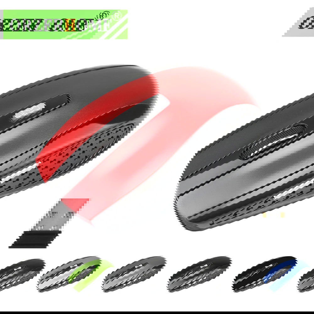 ORZERHOME 2.4GHz Wireless Mouse Adjustable DPI Gaming 6 Buttons Optical Mice With USB Receiver Mouse For Computer PC Accessories - Slobuy