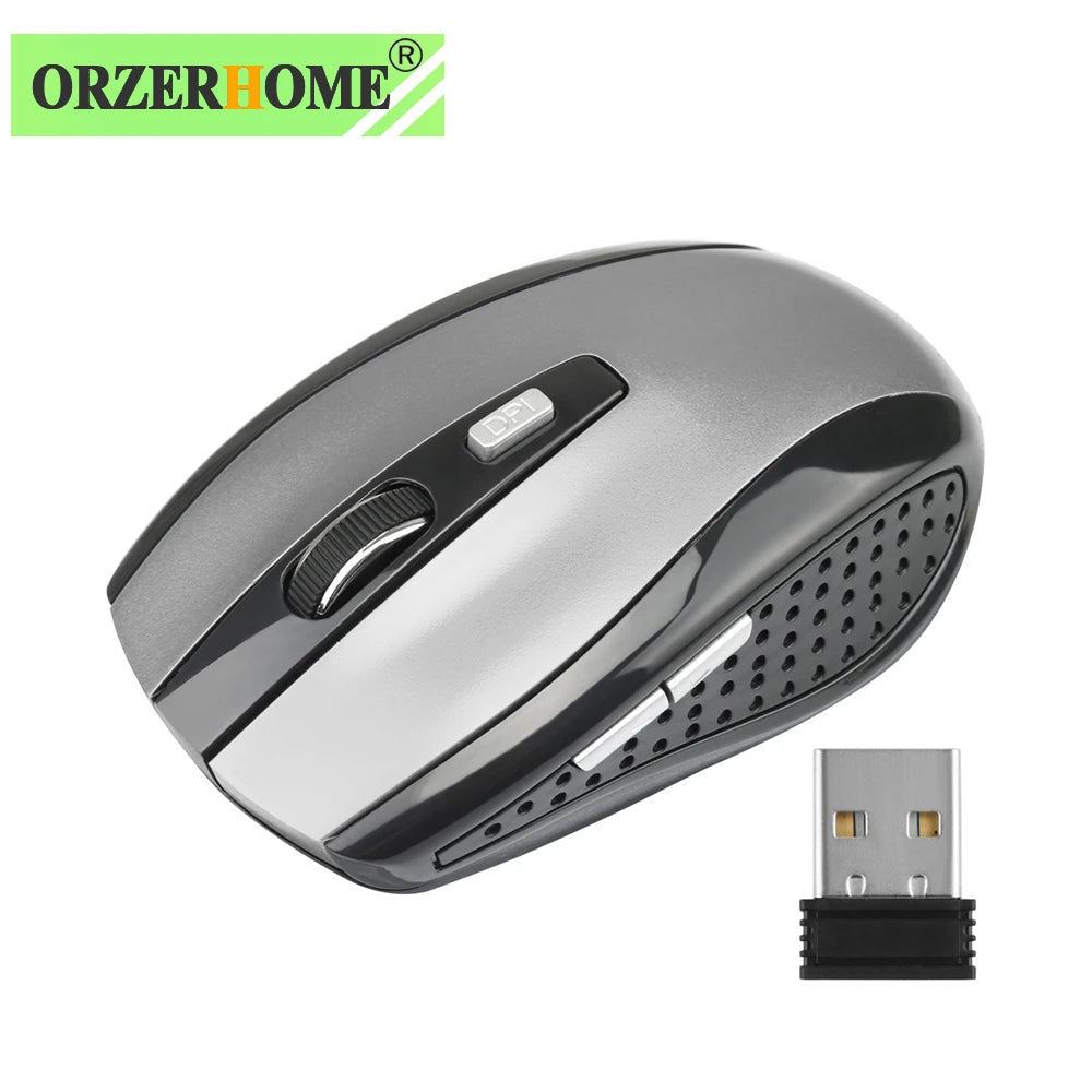 ORZERHOME 2.4GHz Wireless Mouse Adjustable DPI Gaming 6 Buttons Optical Mice With USB Receiver Mouse For Computer PC Accessories - Slobuy