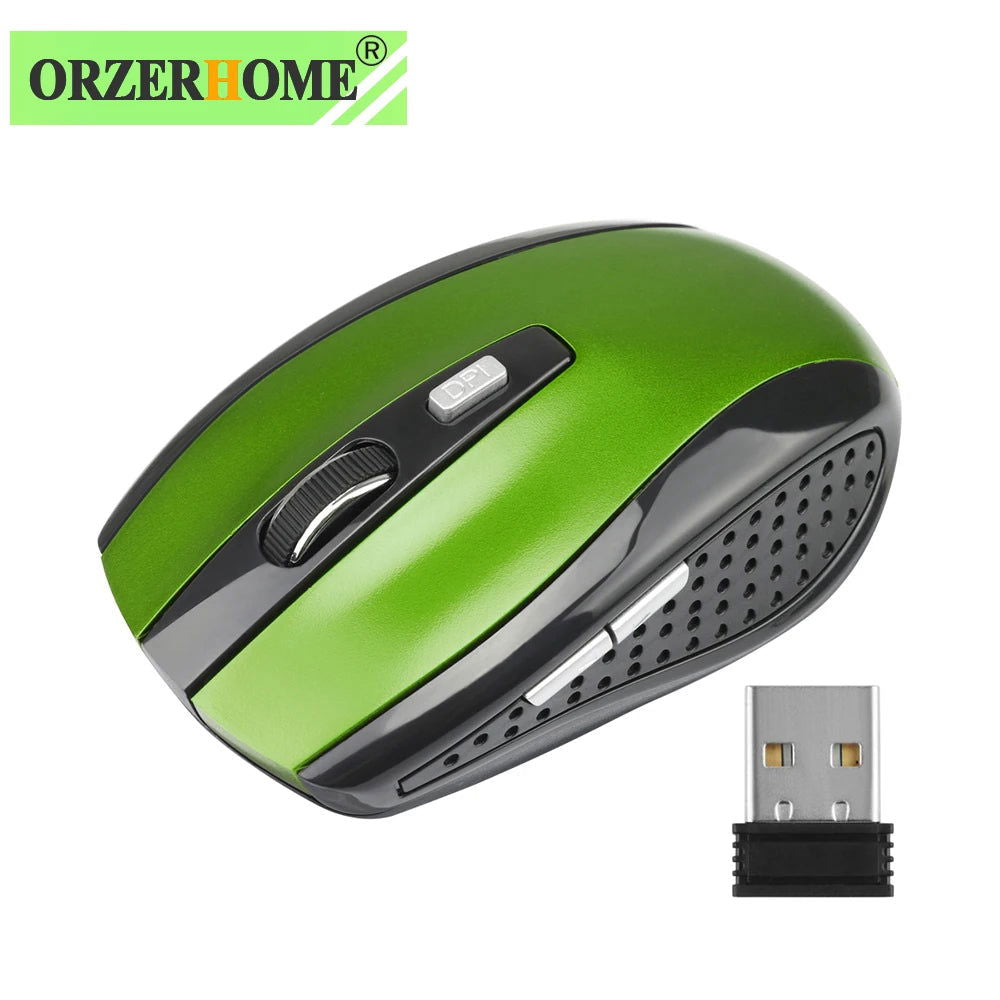 ORZERHOME 2.4GHz Wireless Mouse Adjustable DPI Gaming 6 Buttons Optical Mice With USB Receiver Mouse For Computer PC Accessories - Slobuy