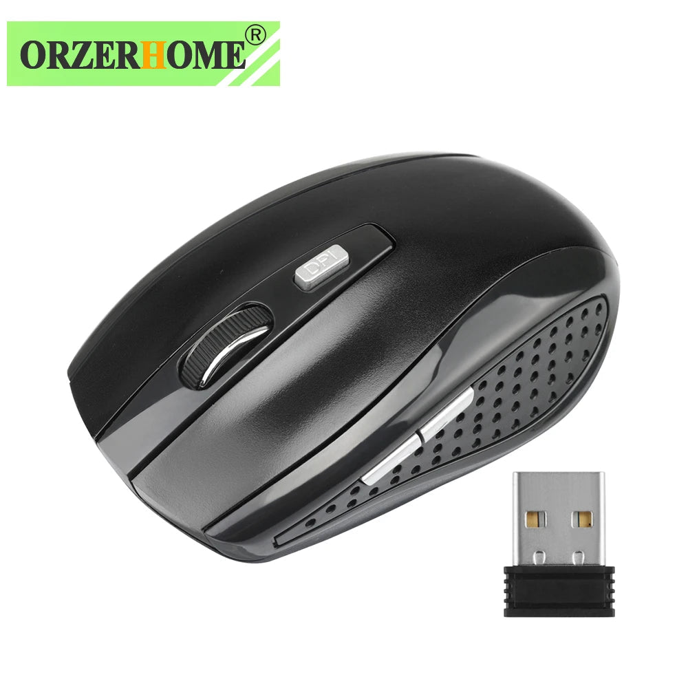 ORZERHOME 2.4GHz Wireless Mouse Adjustable DPI Gaming 6 Buttons Optical Mice With USB Receiver Mouse For Computer PC Accessories - Slobuy